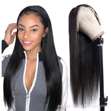 Straight Human Hair Wig Cheap Wholesale Hd Full Lace Frontal Closure Wig Raw Indian Virgin Hair Glueless Lace Front Wig Vendor